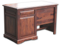 Meble indyjskie - stylowe brążowe biurko drewniane