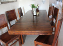 Kolonialny stół drewniany rozkładany 160/100 indyjski