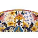 Meksykańska ceramiczna umywalka nablatowa ręcznie zdobiona