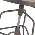 Nowoczesny stolik industrialny na metalowej nodze loft