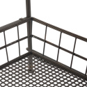 Loftowy metalowy stojak z koszami czarny
