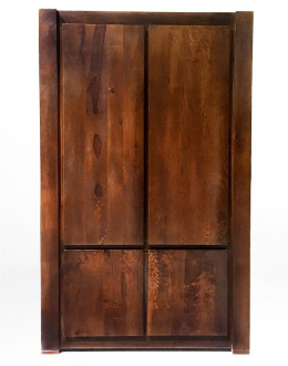 Meble indyjskie - duża drewniana szafa dwudrzwiowa