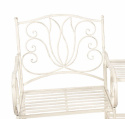 Białe krzesła ogrodowe ze stolikiem Clayre & Eef