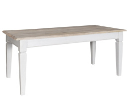 Duży biały stół prostokątny prowansalski Belldeco