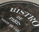 Czarny okrągły stolik metalowy VINTAGE Belldeco