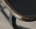Industrialny czarny stolik metalowy LOFT Belldeco A