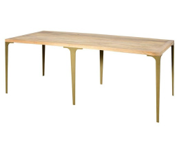 Nowoczesny stół na metalowych nogach MODERN LIGHT Belldeco