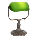 Zielona lampa na biurko Tiffany