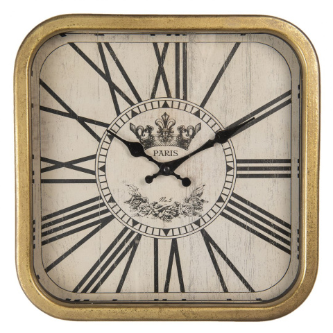 Stylizowany zegar ścienny vintage