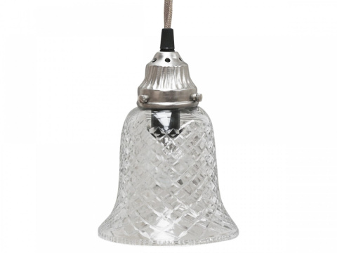 Mała szklana lampa wisząca dzwonek B Chic Antique
