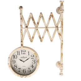 Postarzany ścienny zegar dworcowy vintage