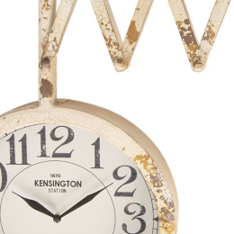 Postarzany ścienny zegar dworcowy vintage
