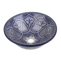 Orientalna ceramiczna umywalka nablatowa z Maroka