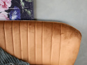 Welurowa sofa retro na nóżkach CARAMEL Chic Antique