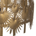 Złota metalowa lampa ażurowa retro Clayre & Eef