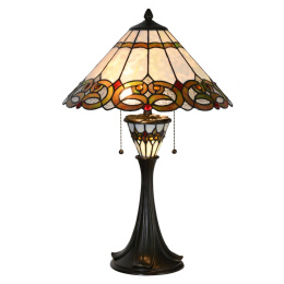 Elegancka lampa witrażowa stołowa TIFFANY