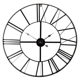 Duży zegar ścienny ażurowy okrągły Clayre & Eef