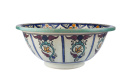 Ceramiczna umywalka nablatowa rękodzieło z Maroka