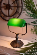 Stylowa zidelona lampa biurkowa TIFFANY