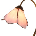 Elegancka witrażowa lampa stołowa kwiat TIFFANY