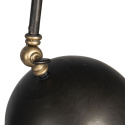 Czarna metalowa lampa podłogowa z czterema kloszami