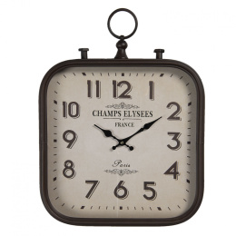 Designerski zegar ścienny vintage brąz antyczny