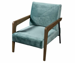 Miętowy fotel w stylu retro MODERN Belldeco