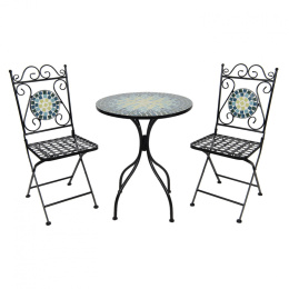 Zestaw mebli ogrodowych stolik dwa krzesła
