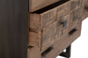 Drewniana komoda loftowa MUMBAI na żelaznych nóżkach