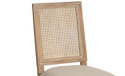 Tapicerowane proste krzesło dębowe CLASSIC Belldeco