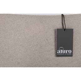 Szary klasyczny abażur z tkaniny ALURO