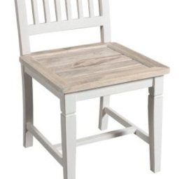 Białe krzesło drewniane Bristol White Belldeco
