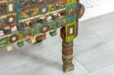 Unikalna damchia tybetańska z drewna tekowego