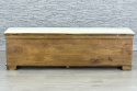 Duża skrzynia drewniana z ażurową mandalą