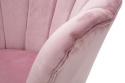 Fotel muszelka retro różowy VIENNA Mauro Ferretti