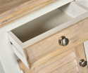 Drewniana szafka nocna w stylu hampton Belldeco