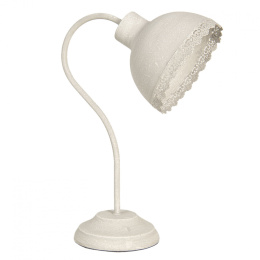 Kremowa lampa stołowa w stylu prowansalskim 3