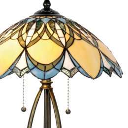 Witrażowa stylowa lampa stołowa dekoracyjna TIFFANY
