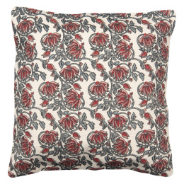 Wzorzysty pokrowiec na poduszkę w kwiaty vintage 50x50