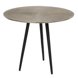 Okrągły aluminiowy stolik kawowy na trzech nogach 3