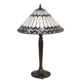 Witrażowa lampa stołowa klasyczna TIFFANY