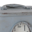 Szary postarzany zegar stołowy vintage Clayre & Eef