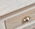 Drewniana szafka nocna w stylu hampton lewa Belldeco