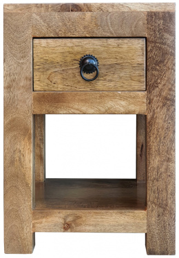 Meble drewniane - niska szafka z szufladą z Indii