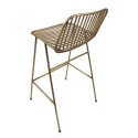 Metalowe ażurowe krzesło barowe Clayre & Eef