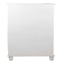 Biała półokrągła szafka-witryna w stylu prowansalskim