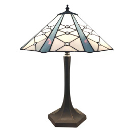 Witrażowa klasyczna lampa stołowa TIFFANYClayre & Eef
