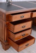 Duże stylowe biurko z drewna mahoniowego