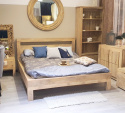 Nowoczesne drewniane jasne łóżko z Indii 180x200
