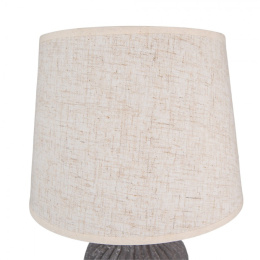 Ceramiczna beżowa lampa stołowa Clayre & Eef